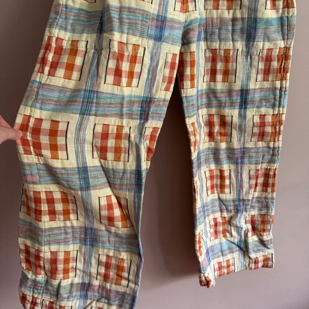 ❌SOLD❌ ace&jig Plaid Jumpsuit Overalls Organic Cotton Size Small - Picture 2 of 7